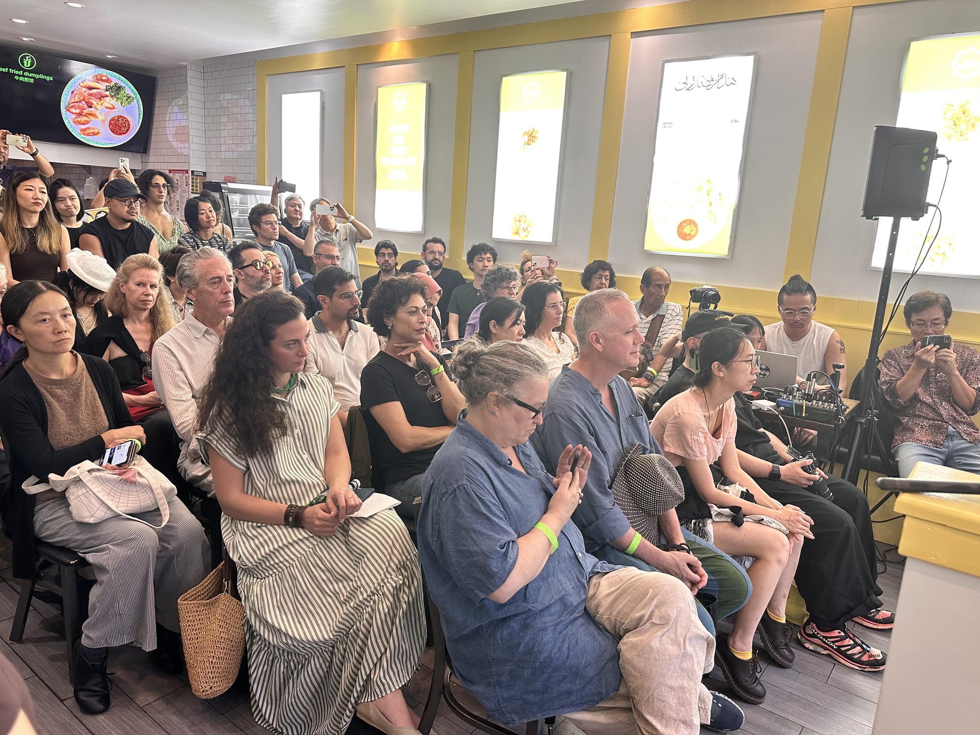 The audience at Beef Up Noodle